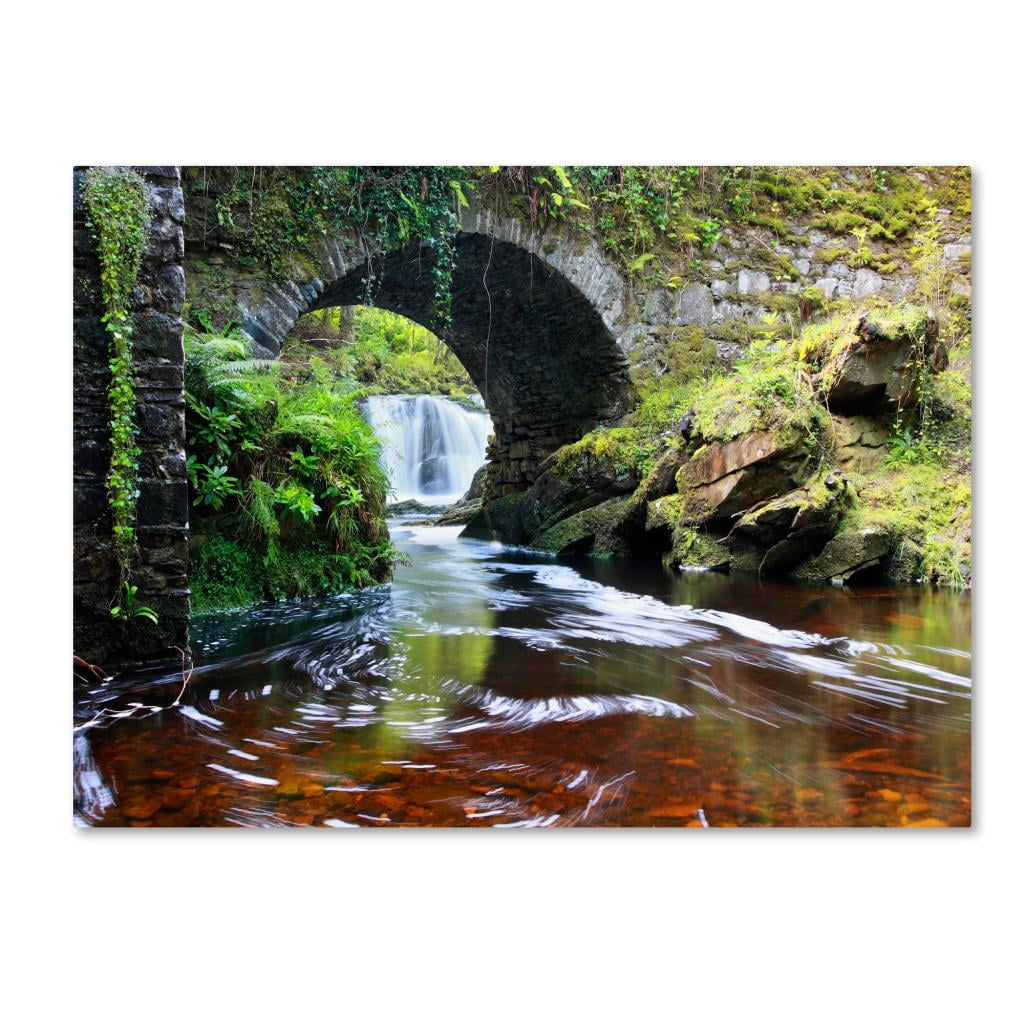 Trademark Fine Art "Lush River" Canvas Art by Pierre Leclerc