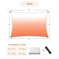 thumbnail image 6 of Sun Shade Sail 8x10Ft Orange White Ombre Geometric Trellis Morrocan Uv Block Sunshade Canopy Outdoor Shade Cover Rectangle Shade Cloth For Patio Garden Yard Deck Pergola, 6 of 6