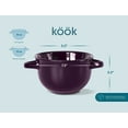 thumbnail image 4 of Kook Soup Bowls Crocks with Handles, 18 oz, Set of 4, Purple, 4 of 4