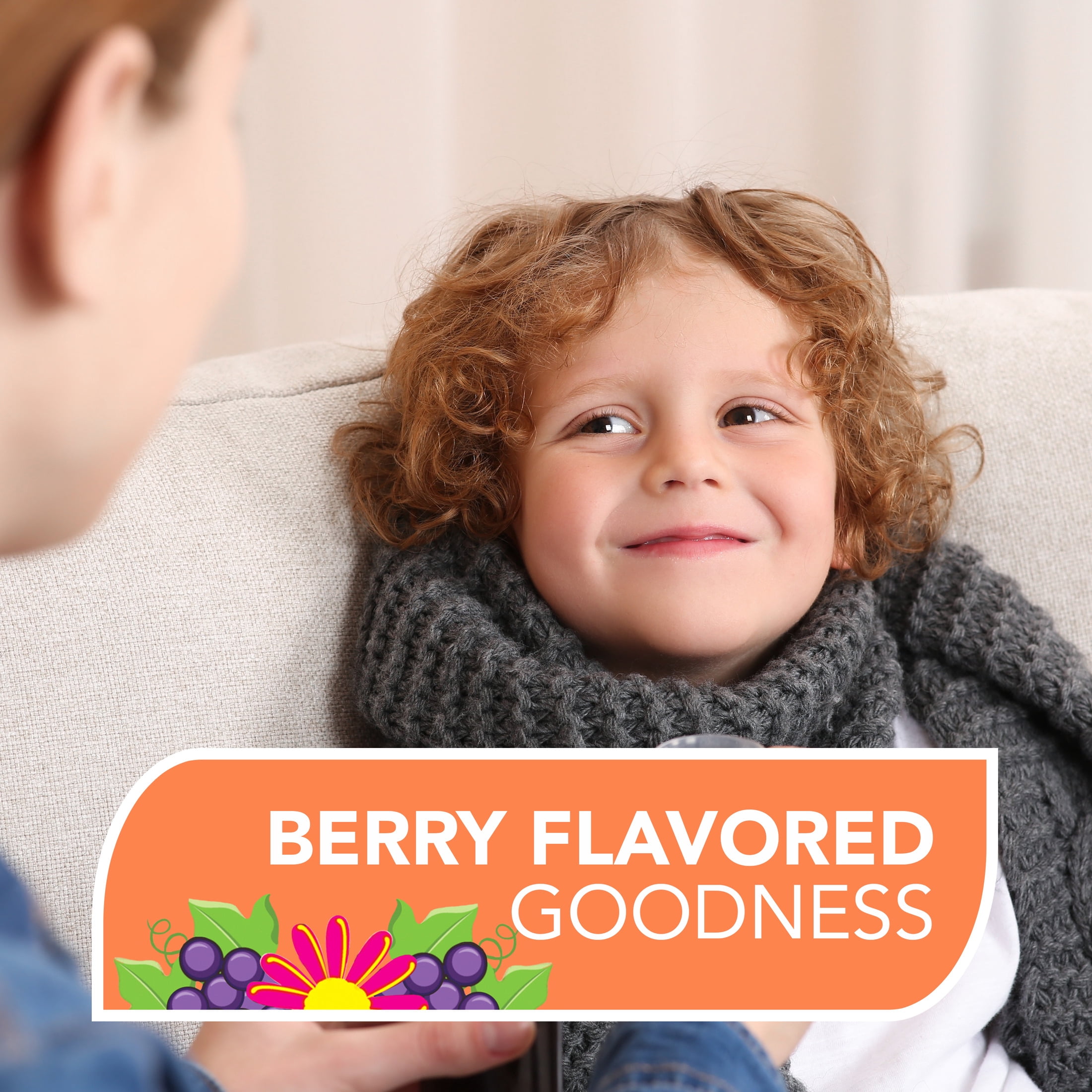 Vicks Botanicals Kids Cough Syrup Liquid, Daytime Cough Medicine for Children, Berry, 4 fl oz