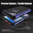thumbnail image 4 of Heavy Duty Phone Case for FYBTO Moto One 5G Ace 6.7” Case with Tempered Glass Screen Protector, Dual Layer Rugged Heavy Duty Protective Phone Cover, Soft TPU Bumper Shockproof Cases (New Black), 4 of 5