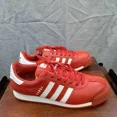 thumbnail image 1 of VTG Adi - das Samoa Mens Red White Leather Casual Trainer Athletic Sneakers Sz 11, 1 of 6