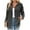 Dark Gray, variant on WCMZJ Women's Tops Button Down Shirts Fall Long Sleeve Shacket Jacket Loose Ribbed Knit Work Blouses with Pocket Blue L