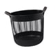 thumbnail image 3 of Cesta grande para la colada, cesta de almacenamiento, organizador portátil, almacenamiento decorativo para aperitivos, cesto para la colada, caja de Negro, 3 of 9