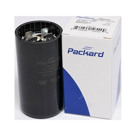 Packard PMJ124 Motor Start Capacitor. 124-149 MFD UF / 110-125 VAC