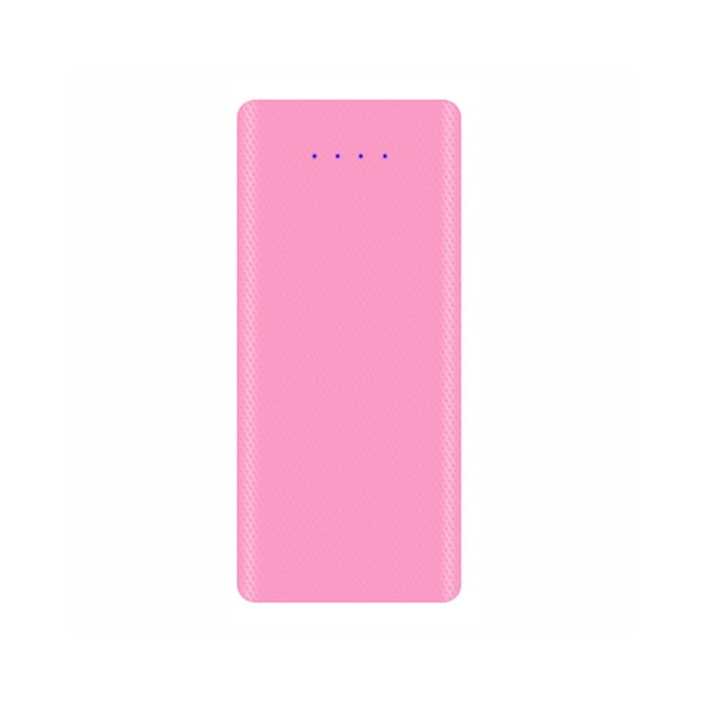 Power Bank Case Portable Anti-scratch ABS Micro USB Type-C 18650 Battery Charger Box DIY Case for Outdoors-Pink