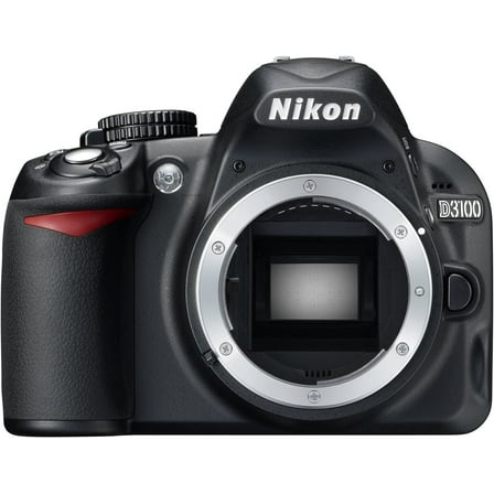 Nikon D3100 14.2MP DX-Format CMOS DSLR Digital Camera (Body Only) - (Black)