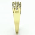 thumbnail image 4 of IP Gold(Ion Plating) Stainless Steel Ring with Top Grade Crystal in Clear for Women Clear Stone Color Style TK727 Size 12, 4 of 4