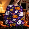 thumbnail image 2 of Halloween Girls Knitted Sweater Cardigan Spooky Print Stylish Fall Long Sleeve Button Down Casual Tops, 2 of 5