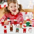 thumbnail image 5 of 12PCS Christmas Holiday Themed Figurine Set with Snowman Santa Claus Reindeer and Elf Designs for Seasonal Decoration and Gift Exchange, 5 of 5