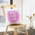 thumbnail image 5 of LALILO Throw Pillow Covers Peace Love Joy Trendy Brush Lettering Cushion Cover 18" x 18", 986 Pack, 5 of 6