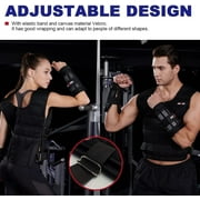 LEKÄRO Adjustable 44lb Weighted Training Vest, Weight Vest with Weights, Ankle, Wrist, Weight Vest for Gym, Pull-Ups to Increase Weight Workout