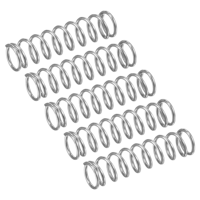 Unique Bargains Ressort de Compression 5 Pack en Acier Inoxydable 304, 9mm OD, Fil de 1mm, Longueur de 35mm