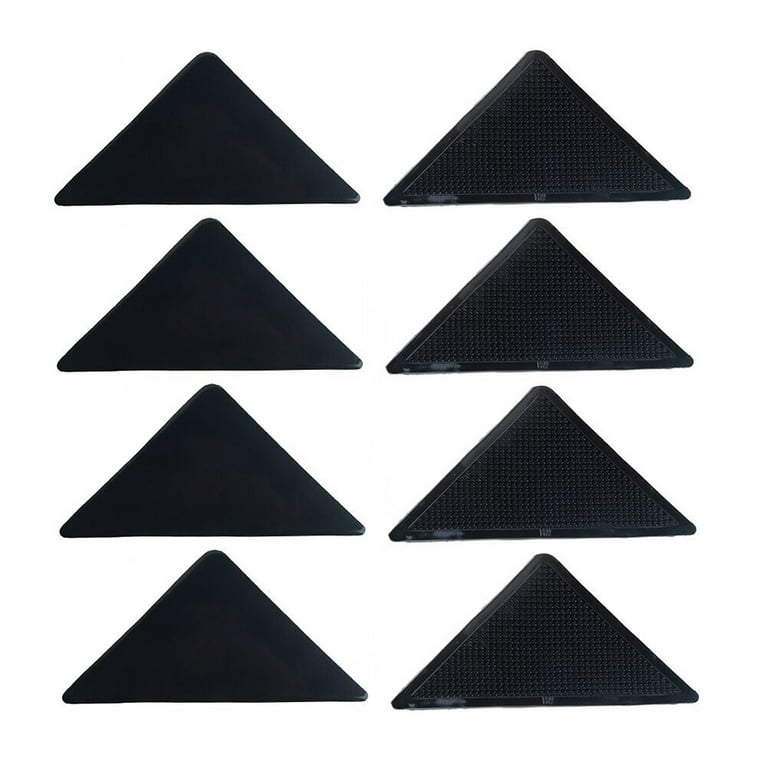 4Pcs/set Triangle Washable Reusable Rug Gripper Anti-skid Rubber Mat Non  Slip Patch Tape for