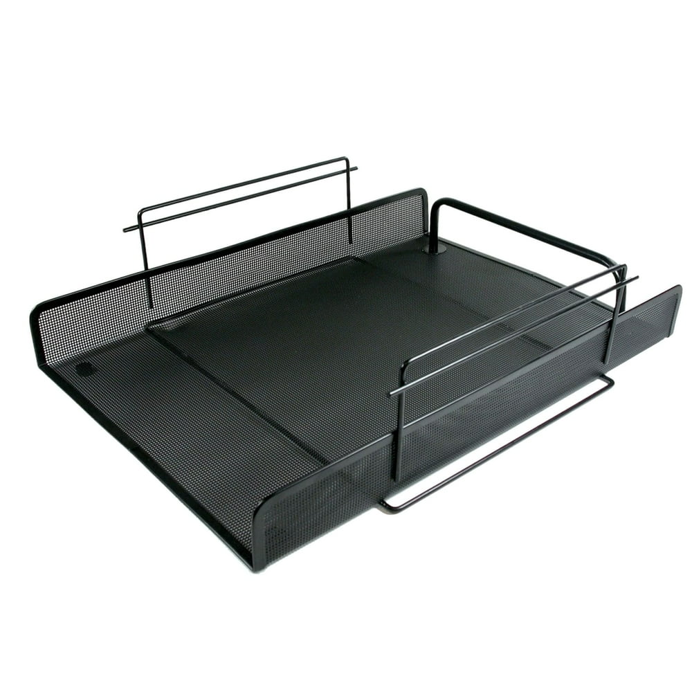 Contemporary Mesh Metal Letter Tray, Front Load, Stackable 8.5" x 11