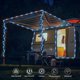 thumbnail image 2 of Luces de Cuerda Solares Jnaurb 20 m 200 LED 8 Modos Impermeables Azul, 2 of 7