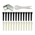 thumbnail image 3 of Xuanheng 4X 24 Pieces Acoustic Guitar Bridge Pins Portable Replacement String Peg Bridge, 3 of 8