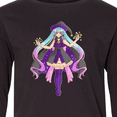 thumbnail image 4 of Inktastic Beautiful Purple Anime Witch Long Sleeve Youth T-Shirt, 4 of 5
