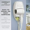 thumbnail image 2 of Conair 1600 Watt Wall-Mount Hair Dryer With Led Night Light, White, 2 of 5