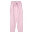 thumbnail image 2 of Womens Travel Pants Summer High Waisted Cotton Linen Palazzo Pants Wide Leg Long Trousers With Pockets Smocked Loose Fit Flowy Dressy Cotton Polyester Spandex S Pants For Women, 2 of 4