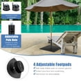 thumbnail image 6 of Costway 20'' Square Patio Umbrella Base Weighted 35 LBS Outdoor Market Stand Footpads, 6 of 10