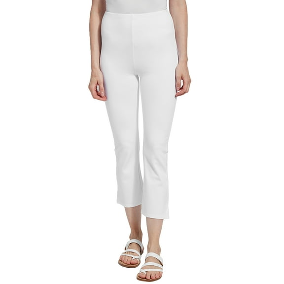 Lysse Womens Medium Control Cropped Kick Flare Ponte Pants Style-1996