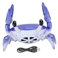 thumbnail image 1 of Soporte para teléfono móvil 2 en 1 Altavoz Bluetooth Soporte en forma de cangrejo Altavoz envolvente de 360 grados (púrpura), 1 of 14