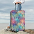 thumbnail image 7 of Vsdgher blue pink colorful cracked texture Luggage Cover Suitcase Cover Protector Anti-scratch Suitcase cover Fits 18-32 Inch Luggage(No luggage included)-Small, 7 of 7