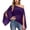 E622 Purple, variant on Gbsyewxs Womens Tops One Shoulder Short Sleeve Solid Color Soft Summer T Shirts For Women Black