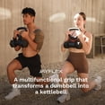 thumbnail image 2 of Jayflex Hyperbell Dumbbell Converter - Convert Dumbbells to Barbell Set and Kettlebell for Home Fitness - Adjustable & Up to 200 lb Capacity Weight Barbell for Weight Lifting, 2 of 12