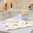 thumbnail image 6 of Yayeee Dish Drying Mat for Kitchen Counter 18"x24" Microfiber Absorbent Pad, Retro Green Stars, 6 of 7