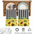 thumbnail image 5 of Summer Sunflowers Kitchen Towels Set of 2, Rustic Botanical Flowers Black Plaid Absorbent Dish Towels for Kitchen, Microfiber Hand Towel, Quick Drying Tea Towel for Cleaning Decorative Dishcloths, 5 of 7
