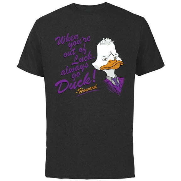 Marvel WHAT IF…? Howard The Duck Always Go Duck - Short Sleeve Cotton T-Shirt for Adults - Customized-Black