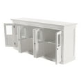 thumbnail image 4 of Pemberly Row Mahogany Wood Buffet with 6 Glass Doors in White, 4 of 7