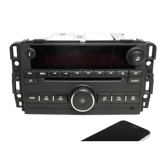Restored 2009-2011 GMC Acadia OEM AM FM CD Radio w Bluetooth Upgrade 20935118 UNLOCKED (Refurbished)