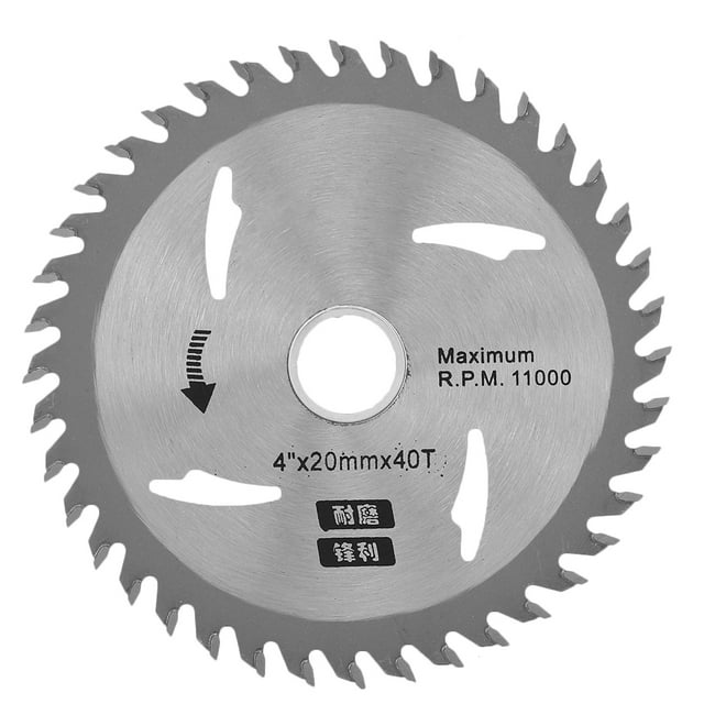 Lame de Scie Circulaire, 4 Pouces x 20mm Coupe Roue Scie à Bois Performance Lame Entraînée