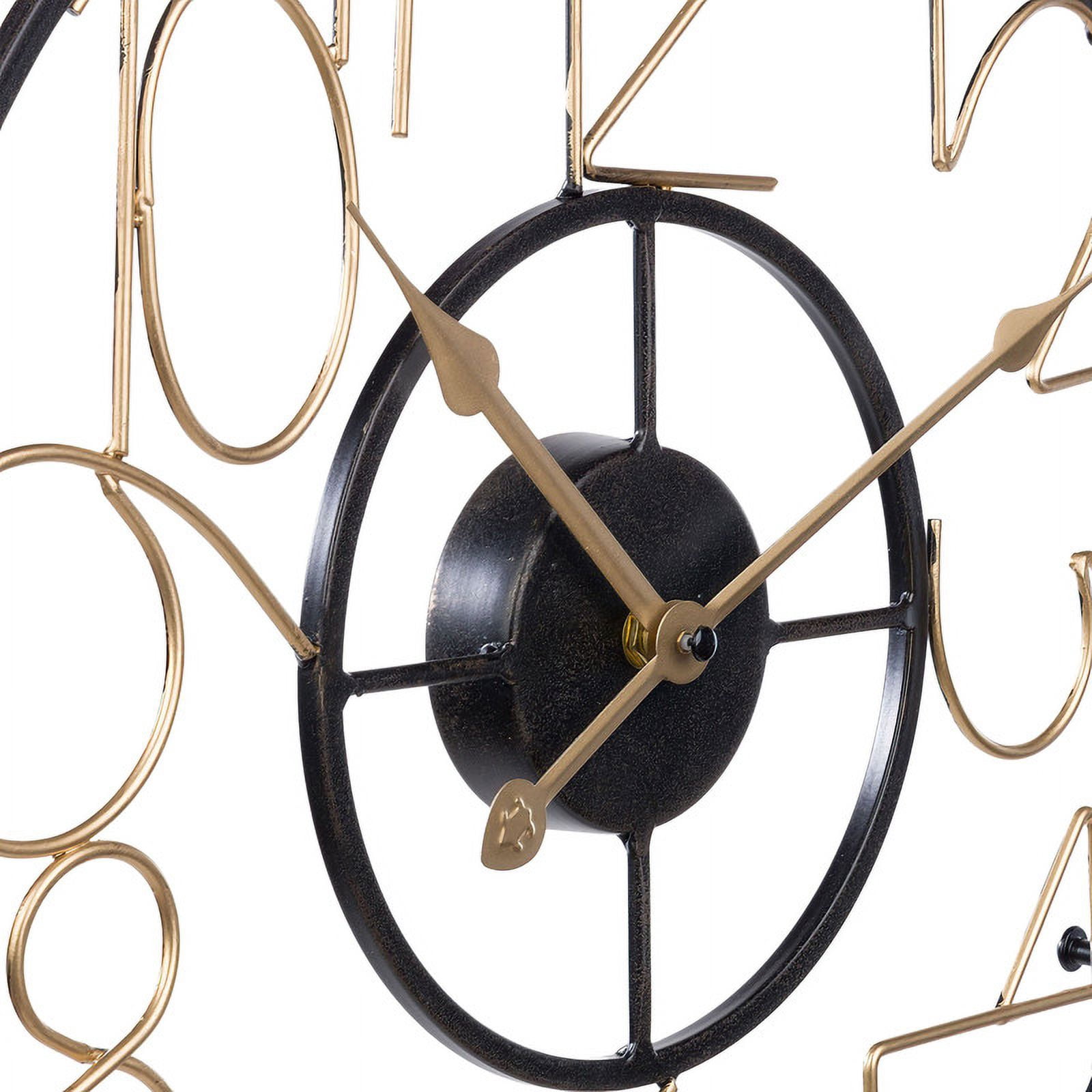 Karina Metal Round Modern Farmhouse Wall Clock