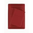 Comfort Canopy - 6 Piece Solid Burgundy Microfiber Bed Sheets for