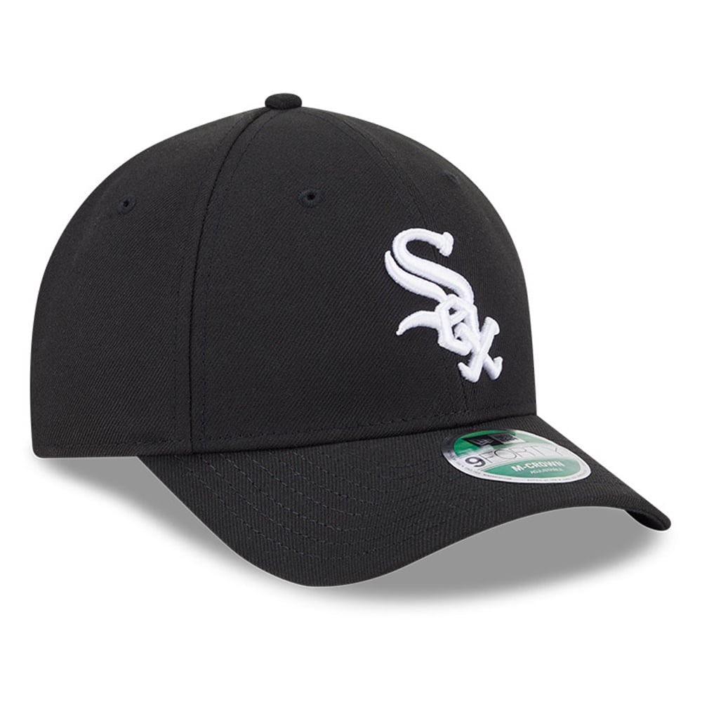 Men's New Era  Black Chicago White Sox Player Replica 9FORTY Adjustable Hat
