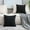 Black, variant on IMMEKEY Pillow Cover Set of 2 Plush Striped Corduroy Velvet Throw Pillows , 12x20 inch, Dark Grey