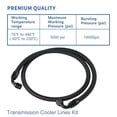 thumbnail image 3 of Car Transmission Cooler Hose, Transmission Cooler Lines Leakproof High Reliability Heavy Duty  for Duramax Engine, 3 of 7