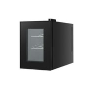 RCA 6-Bottle Counter-top Wine Cooler with LED Light and Temperature Controls
