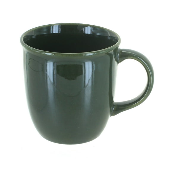 Blue Rose Polish Pottery Olive Plain Coffee Mug