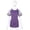 Purple, variant on Tinglu Summer Tunic Tops Women's Comfy T-Shirt Female Top Leopard Sleeve
