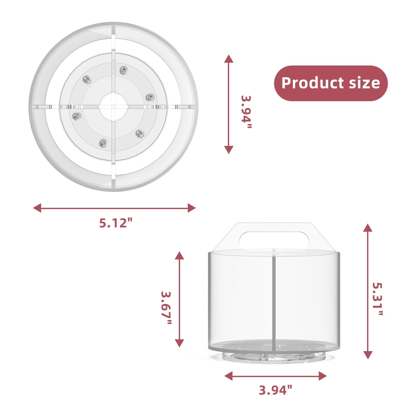 2 Pack Pen Pencil Holder For  Rotating Desk Organizer 4 Compartments Art Supply Marker And Storage