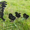 thumbnail image 4 of Lin's Wood Outdoor Metal Garden Decor, Chicken Yard Art Garden Estatuas de metal Decorativo Jardín Decoración Césped Camino Acera Jardín - Estilo retro europeo TUNC Sencillez, 4 of 5