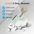 thumbnail image 3 of Leather Keychain Case Holder Compatible with Apple AirTag, GPS Airtag Keychain Finder Tracker with Key Ring, Anti-Scratch Protective Air Tag Cover, 3 of 6