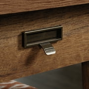 Sauder Trestle Executive Desk, Vintage Oak Finish