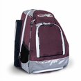 thumbnail image 2 of No Errors Sports RBP Rookie Baseball and Softball Backpack - Baseball and Softball Bat Bag with Fence Hooks for Kids, 2 Bat Pockets Bag for Boys and Girls(Maroon), 2 of 4