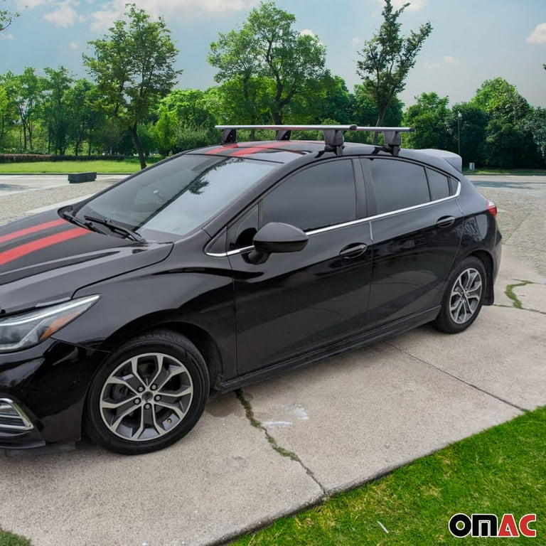 OMAC Roof Rack Cross Bars fits 2016 2019 Chevrolet Cruze Top 2Pcs Gray Alu Walmart